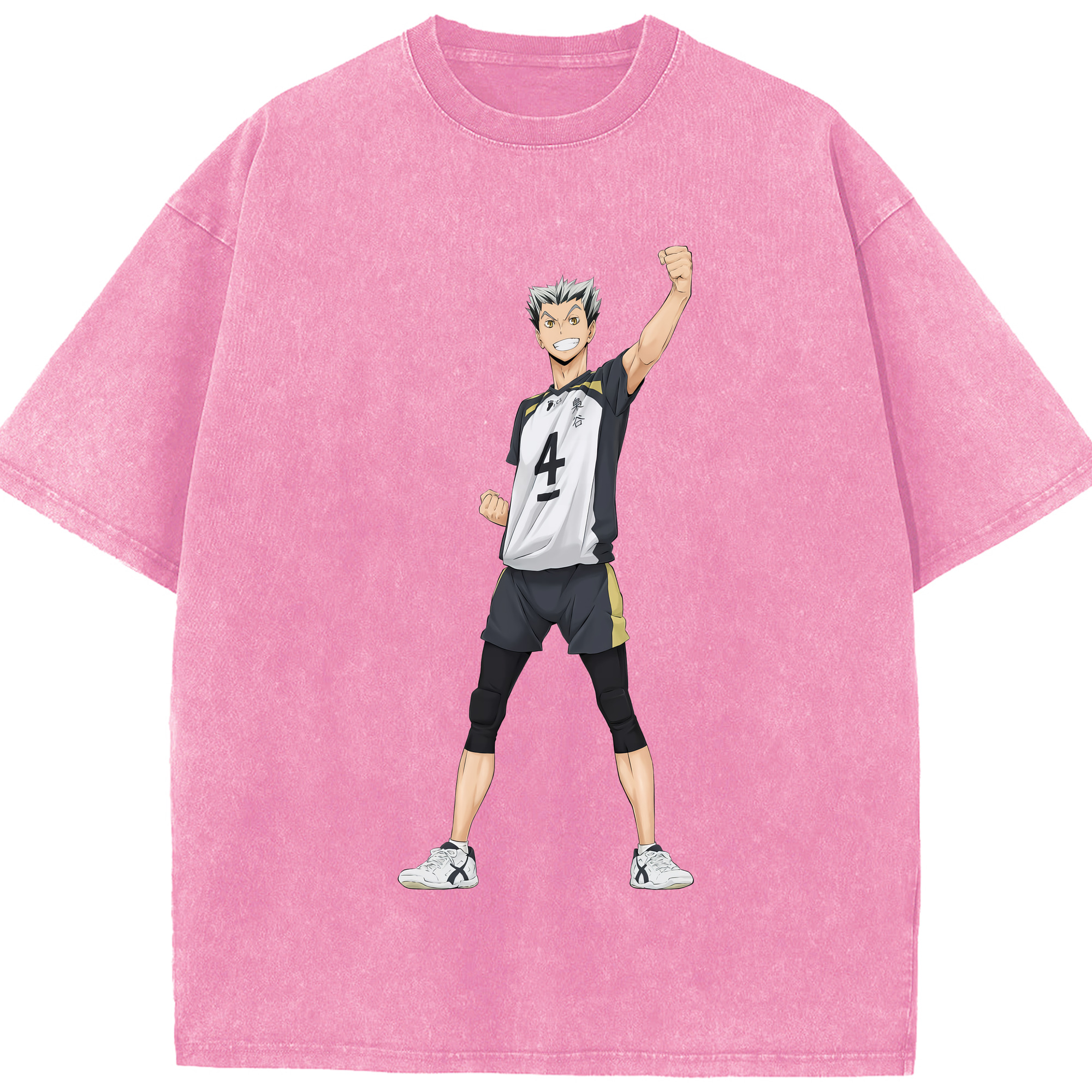 （画像用） ハイキュー!! Haikyu!! 綿100% ヴィンテージ風 半袖Tシャツ（フロントプリント）